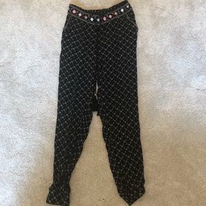 Boho flowy jogger pants